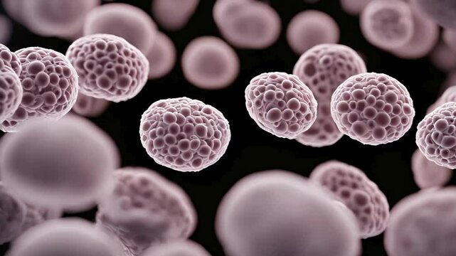 3d rendered illustration of bacteria, 3D rendered close-up illustration of bacteria with detailed texture, 