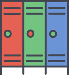 Lockers Vector Icon