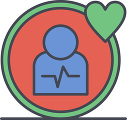 Heartrate man Icon