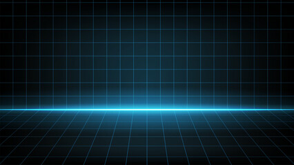 80s Future retro line technology background.