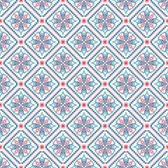 Red star seamless pattern