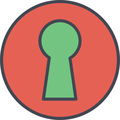 Keyhole Vector Icon