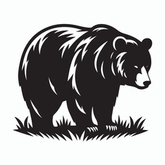 bear silhouette vector