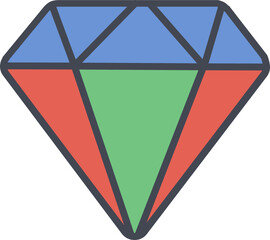 Diamond Vector Icon