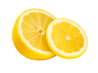 a lemon cut in half