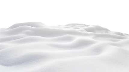 A white snow covered hill with no trees or other objects