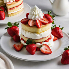 cake with strawberries
