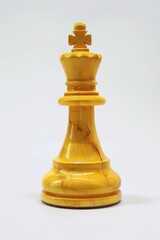 Solo Reign: A Bold Yellow King Commands the Board in Strategic Isolation - Generative AI