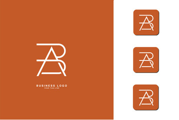 BA,A B, B, A, Abstract Letters Logo Monogram