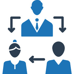 Team vector Icon in Dual Tone  style