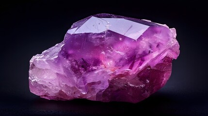 Fototapeta premium Stunning Close-Up of a Raw Amethyst Crystal
