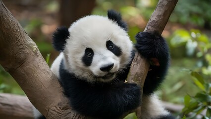 Giant panda cub wallpaper