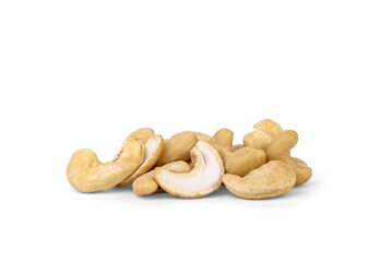 Сashew nut isolated on white background.