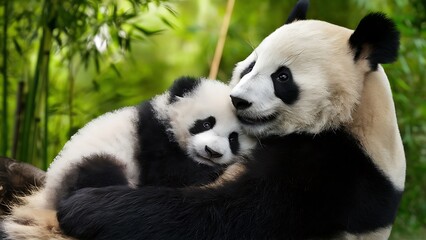 Giant panda cub wallpaper