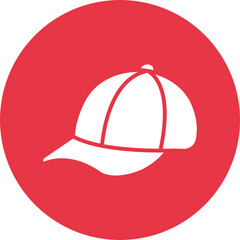 Hats glyph circle icon