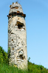 Historical ruins of the pillars of Spis Castle, Slovakia
