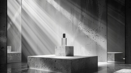 Creative background for advertising perfume product.