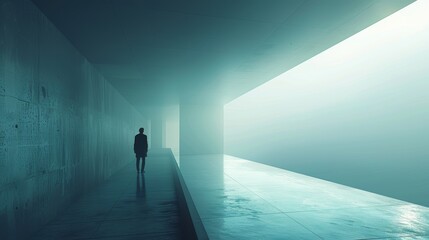 Ethereal Business Realms: Surrealistic Concepts in a Clean Setting