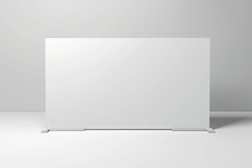 Blank advertising billboard mockup isolated on white background