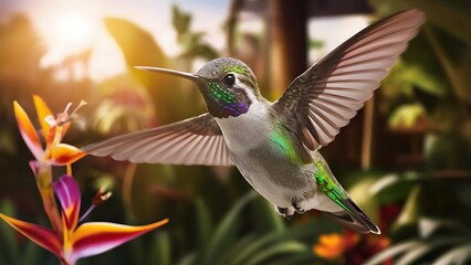 Fototapeta premium Hummingbird wallpaper