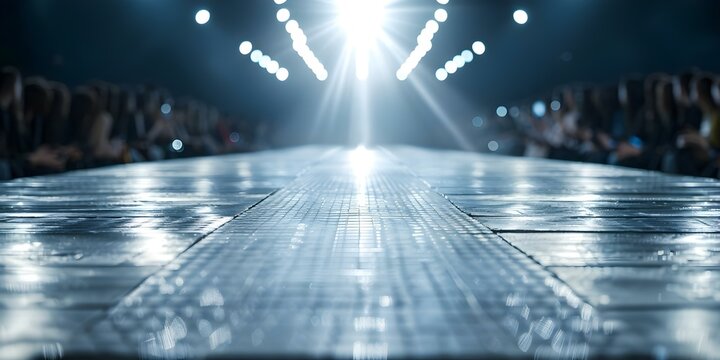 Runway event at Fashion Week featuring a themed catwalk show. Concept Fashion Week Event, Runway Show, Themed Catwalk, High Fashion, Exclusive Designers