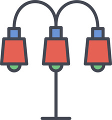 Lamp with stand Vector Icon