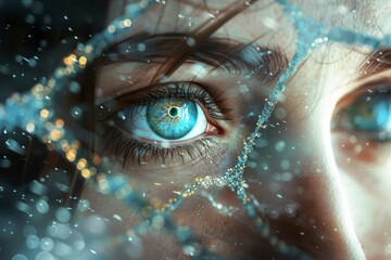 Futuristic human vision  dna security system for access control and personal protection