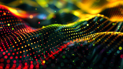 background digital wave for internet or networking, crypto, AI