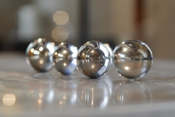 Experiment on conservation of impulse in cartesian coordinate system using metal balls