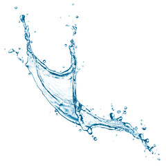 Flowing water splash