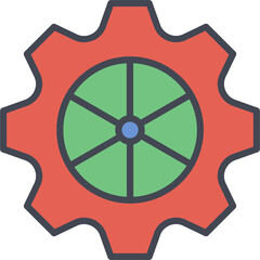 Wheel Vector Icon