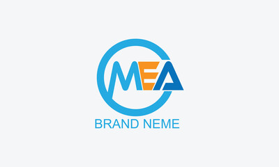 MEA letter logo design