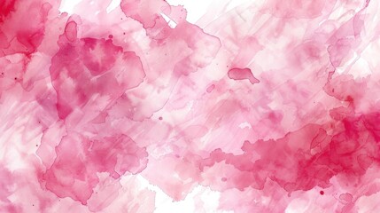 Fototapeta premium Soft blush pink watercolor stains and paint strokes, creating a gentle and artistic background.