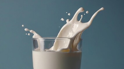 pouring milk into a glass