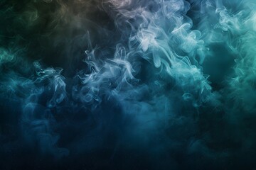 Obraz premium Ethereal Swirls of Colorful Smoke in a Dark Background