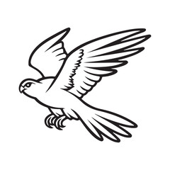 Falcon Bird vector Logo design icon illustration Template Stock Vector Image  
