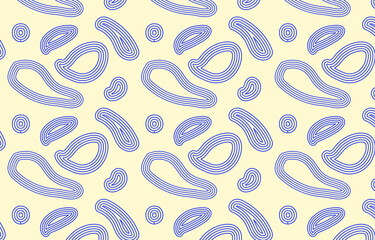 Doodle lines background.Abstract hand draw blue line pattern.

