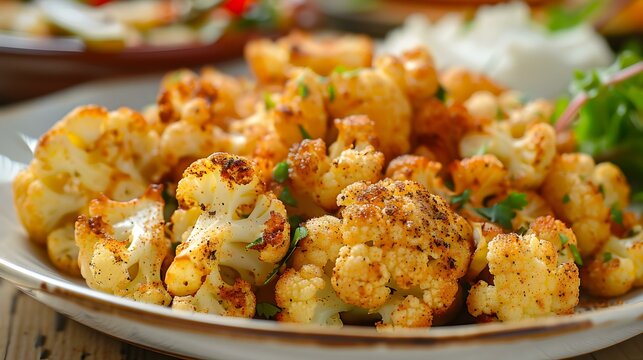 Coliflor a la plancha is roasted cauliflower seasoned image