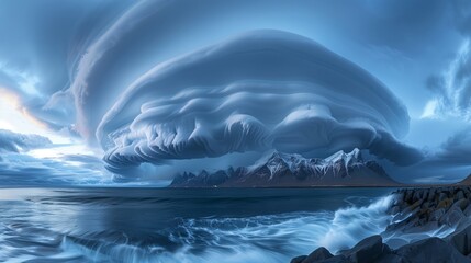 Naklejka premium Lenticular clouds
