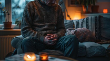 Man Contemplating by the Window