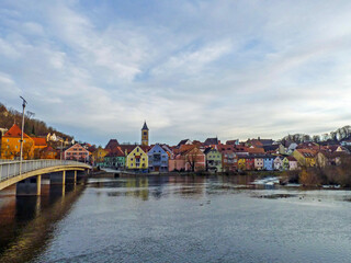 Bavarian small town Burglengenfeld in the Upper Palatinate