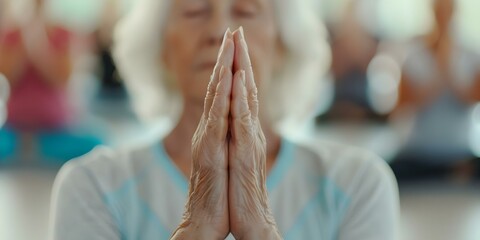 Fitness and Yoga Classes for Seniors Active Aging for the Elderly. Concept Health & Wellness, Active Aging, Senior Fitness, Senior Yoga, Exercise for Elderly