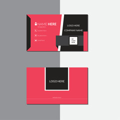 A vector template of modern business card design with creative concept