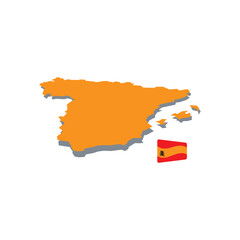 vector illustration of Spain map