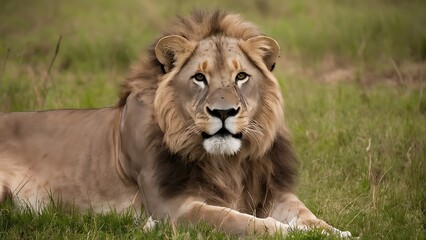 Portrait of African Lion Wallpaper