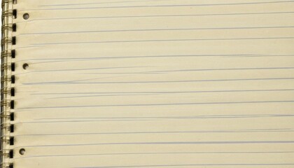 Obraz premium scrap message et lined striped piece notebook clean et document write element a