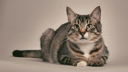 shorthair cat portrait wallpaper