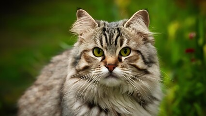 shorthair cat portrait wallpaper