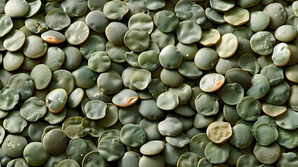 Close-Up of Green Lentils