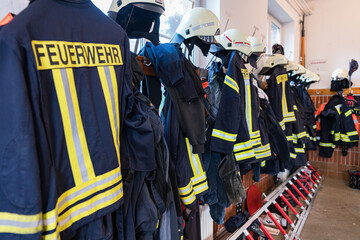 Umkleideraum der freiwilligen Feuerwehr